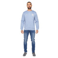 Blau - Side - Duck and Cover - "Keyaan" Sweatshirt Rundhalsausschnitt für Herren