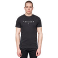 Schwarz - Front - Henleys - "Ninesix" T-Shirt für Herren