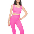 Fuchsie - Back - Lookus - "Roda" Sport-BH für Damen