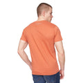 Ziegelrot - Back - Henleys - "Scripthen" T-Shirt für Herren