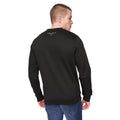 Schwarz - Back - Henleys - "Scripthen" Sweatshirt Rundhalsausschnitt für Herren