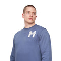 Tiefblau - Side - Henleys - "Moorehen" Sweatshirt Rundhalsausschnitt für Herren