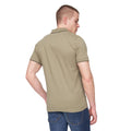 Oliv - Back - Henleys - "Moorehen" Poloshirt für Herren