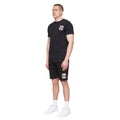 Schwarz - Side - Henleys - "Aitchen" Sweat-Shorts für Herren