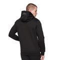 Schwarz - Back - Henleys - "Aitchen" Kapuzenpullover für Herren