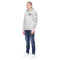 Grau meliert - Side - Henleys - "Kilhen" Kapuzenpullover für Herren