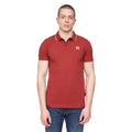 Tiefes Rot - Front - Henleys - "Henflare" Poloshirt für Herren