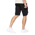 Schwarz - Back - Crosshatch - "Frentons" Cargo-Shorts für Herren