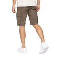 Khaki-Braun - Back - Crosshatch - "Frentons" Cargo-Shorts für Herren