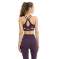 Pflaume - Back - Lookus - "Amaya" Sport-BH für Damen