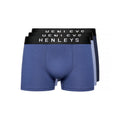 Blau - Side - Henleys - "Inky" Boxershorts für Herren(3er-Pack)