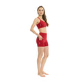 Rot - Back - Lookus - "Summer" Sweat-Shorts für Damen