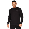 Schwarz-Königsblau - Back - Crosshatch - "Traymax" Sweatshirt Rundhalsausschnitt für Herren (2er-Pack)