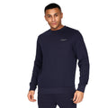 Marineblau-Senf - Back - Crosshatch - "Traymax" Sweatshirt Rundhalsausschnitt für Herren (2er-Pack)