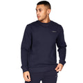 Marineblau-Senf - Side - Crosshatch - "Traymax" Sweatshirt Rundhalsausschnitt für Herren (2er-Pack)