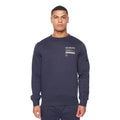 Marineblau - Front - Duck and Cover - "Jennerkins" Pullover Rundhalsausschnitt für Herren