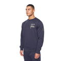 Marineblau - Side - Duck and Cover - "Jennerkins" Pullover Rundhalsausschnitt für Herren