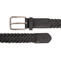 Schwarz - Side - Crosshatch - Taillengürtel "Pretzel", gewebter Stoff-Herren