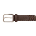 Braun - Lifestyle - Crosshatch - Taillengürtel "Pretzel", gewebter Stoff-Herren