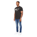 Schwarz - Side - Henleys - "Melvern" T-Shirt für Herren