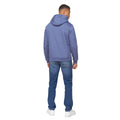 Jeansblau - Back - Crosshatch - "Durango" Kapuzenpullover für Herren