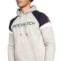 Grau meliert - Pack Shot - Crosshatch - "Reginald" Hoodie und Shorts-Set für Herren