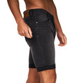 Schwarz - Side - Crosshatch - "Tadcaster" Shorts für Herren