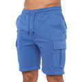 Bundes-Blau - Side - Crosshatch - "Seagaro" Cargo-Shorts für Herren