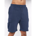 Insignien Blau - Front - Crosshatch - "Seagaro" Cargo-Shorts für Herren