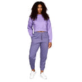 Violett - Pack Shot - Juice - "Catalina" Kurzes Sweatshirt Rundhalsausschnitt für Damen