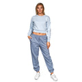 Blau - Pack Shot - Juice - "Catalina" Kurzes Sweatshirt Rundhalsausschnitt für Damen