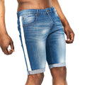 Steinwaschen - Front - Crosshatch - "Playmore" Shorts für Herren