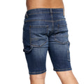 Dunkle Waschung - Back - Crosshatch - "Carpenter" Shorts für Herren