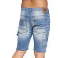 Mittlere Waschung - Back - Crosshatch - "Carpenter" Shorts für Herren