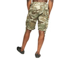 Oliv - Back - Crosshatch - "Jimster" Cargo-Shorts für Herren