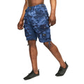 Blau - Front - Crosshatch - "Jimster" Cargo-Shorts für Herren