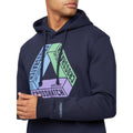 Marineblau - Lifestyle - Crosshatch - "Pashika" Kapuzenpullover für Herren