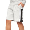 Grau meliert - Side - Crosshatch - "Silomane" Shorts für Herren