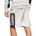 Grau meliert - Lifestyle - Crosshatch - "Silomane" Shorts für Herren