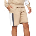 Steinfarben - Front - Crosshatch - "Silomane" Shorts für Herren