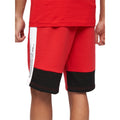 Schwarz-Rot - Back - Crosshatch - "Compounds" Shorts für Herren