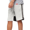 Schwarz-Grau meliert - Side - Crosshatch - "Compounds" Shorts für Herren