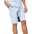 Marineblau-Hellblau - Front - Crosshatch - "Compounds" Shorts für Herren