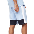 Marineblau-Hellblau - Back - Crosshatch - "Compounds" Shorts für Herren