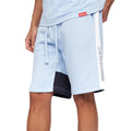 Marineblau-Hellblau - Side - Crosshatch - "Compounds" Shorts für Herren