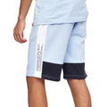 Marineblau-Hellblau - Lifestyle - Crosshatch - "Compounds" Shorts für Herren