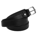 Schwarz - Front - Forest Belts Herren Ledergürtel, Breite 3cm