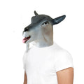 Grau-Weiß - Back - Bristol Novelty Unisex Gummi-Ziegenmaske für Erwachsene