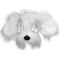 Weiß - Front - Bristol Novelty Unisex Erwachsene Shaggy Hundemaske Auf Stirnband Mit Ton