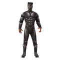 Schwarz-Silber - Front - Black Panther - "Deluxe" Kostüm - Kinder